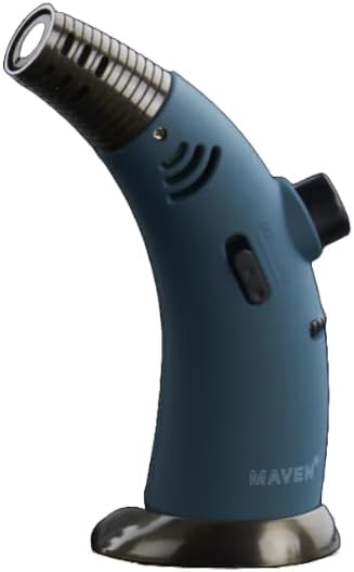 Generic MAVEN TORCH-FIREHORN | Premium Handheld Angled Single Jet Flame Torch Lighter usable for Cooking Camping Butane To...