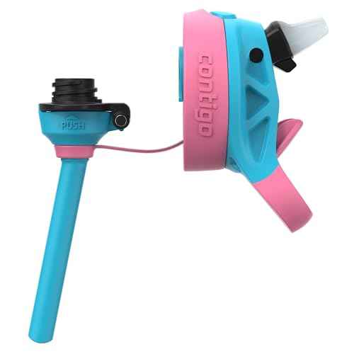 Contigo Kid's 14 oz. AutoSpout Straw Water Bottle - Blue Raspberry/Azalea