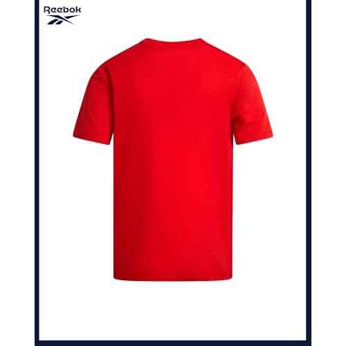 Reebok Boys Shirts - 2 Pack Active Performance Dry Fit T Shirts for Boys - Athletic Training Tops for Kids (8-20)