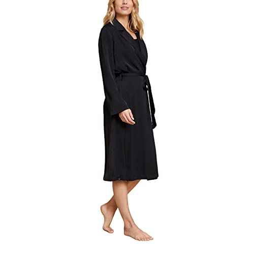 Barefoot Dreams Washed Satin Notch Collar Robe