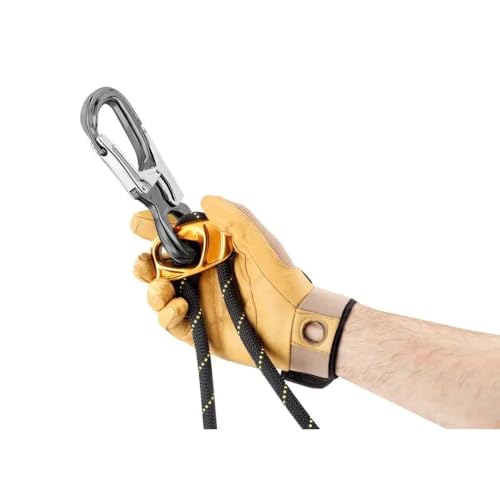 Petzl, Connector Eashook Open, Connector with gated Connection Point for Double Lanyard and Work Positioning Lanyard