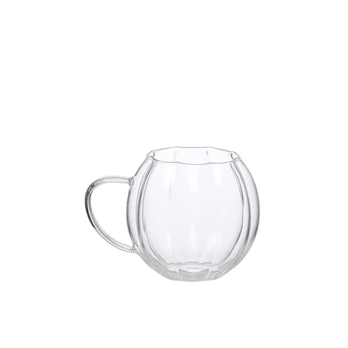 Ashland 11.8oz. Clear Pumpkin Shape Glass Mug Fall Home Decor