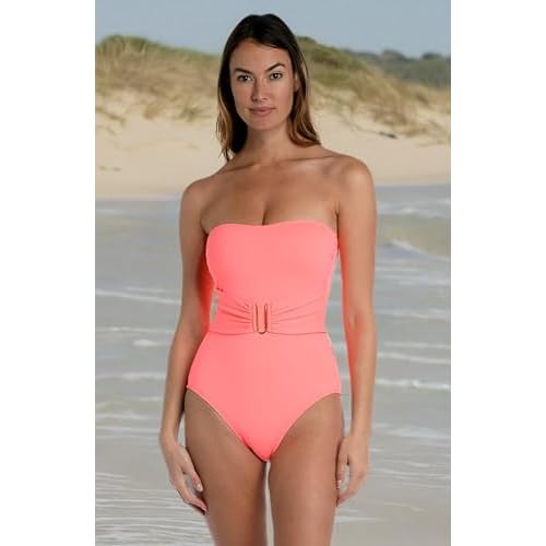 La Blanca Womens Island Goddess Bandeau One Piece SwimsuitOne Piece Swimsuit