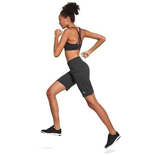 baleaf Women's Bermuda Long Shorts 10" Knee Length High Rise Athletic Shorts Pull On Workout Walking Golf Running Summer