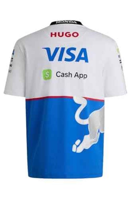 HUGO, F1 2024 Racing Bull Team Driver Tshirt, Cobalt/White, XXXL