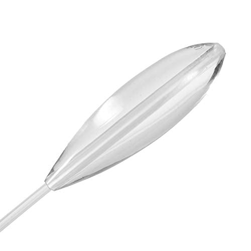 HUIOP Casting Bobbers, 5pcs Clear Plastic Casting Bobbers Bombarda Sinking Fly Fishing Spinning Floats 5g/10g/15g/20g