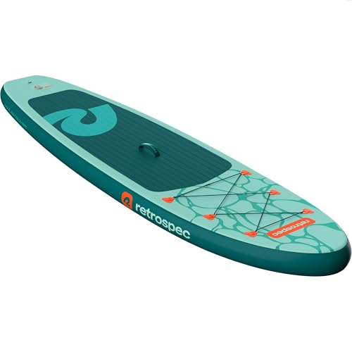 Retrospec Weekender Inflatable Stand Up Paddle Board Includes Paddle, Pump, Travel Bag and Accessories 10’6” Lightweight I...