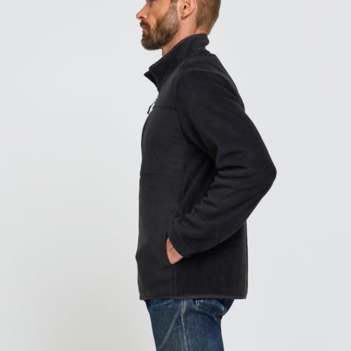Gerry Mens Fleece Jacket – Zip Up Sweater, Lightweight Athletic Sweater, Warm Soft Polar Full Zipper Jacket, Mock Neck