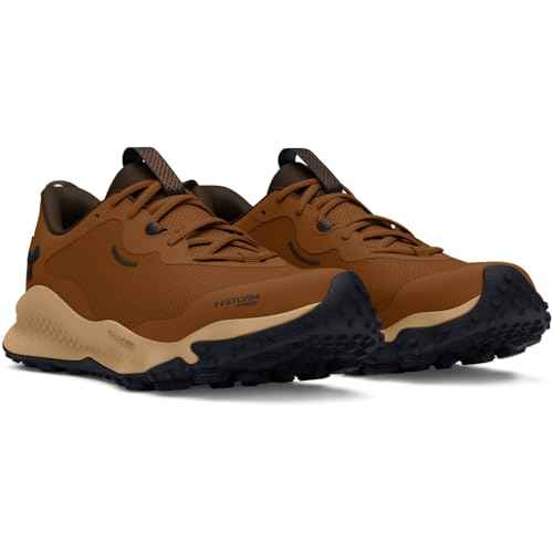 Under Armour Men's Charged Maven Trail Waterproof, (200) Tundra/Cleveland Brown/Vapor Green, 14, US