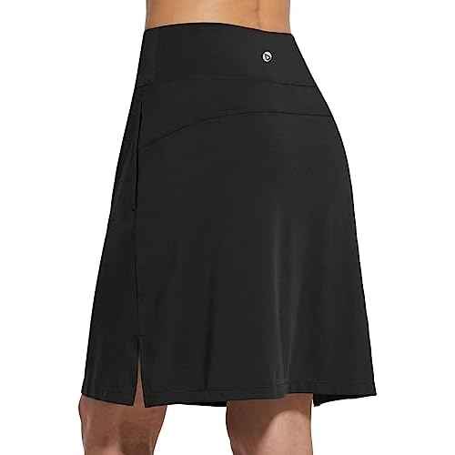baleaf Women's 20" Knee Length Golf Skorts Long Athletic Tennis Skirts for Women Active Casual Pockets UV Protection
