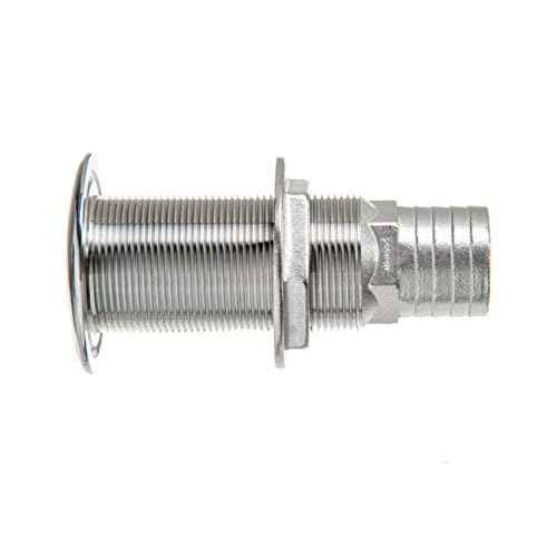 Attwood 66553-3 Boat Self-Bailing Cockpit Barbed Stainless Steel 1 ¨ö-Inch Scupper Valve