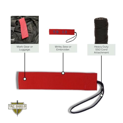 Tac Shield Stealth Gear Tag (2-Pack), 2-Inch, Durable, Lightweight Identification Tag for Tactical Gear, Luggage, Bags and...