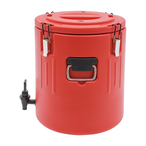 10.57 Gal Insulated Beverage Dispenser with Faucet & Locking Clips, Stainless Steel Large Capacity Insulated Container for...