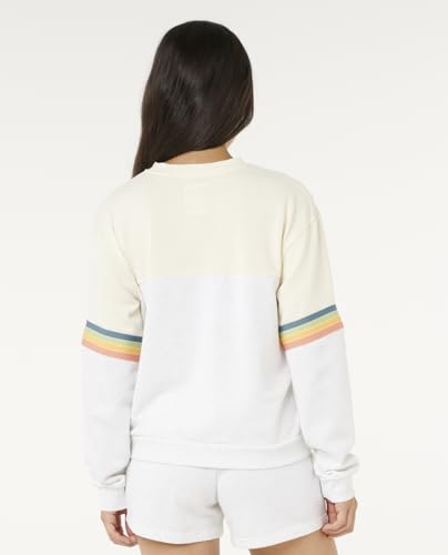Rip Curl womens High Tide Surf Raglan Pullover Crew Sweatshirt