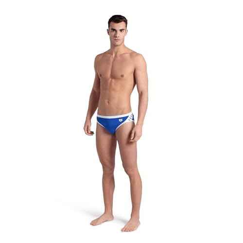 ARENA Men's Icons Solid Swim Briefs Professional Training Swimsuit Sports Trunk