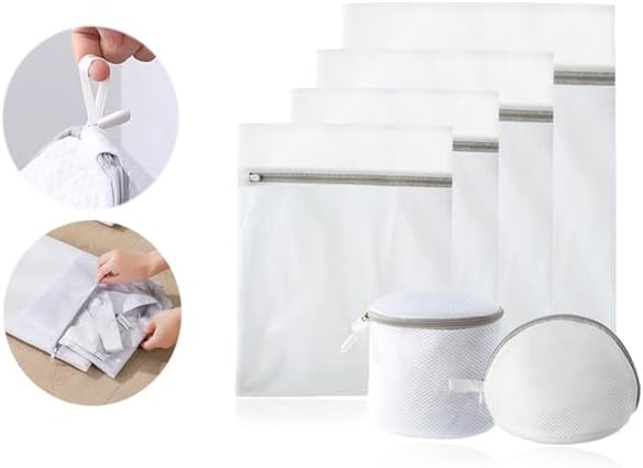 7 Pack Extra Durable laundry bags mesh wash bags, lingerie bags for washing delicates, with Sturdy Zippers to Protect Clothes During Washing Machine