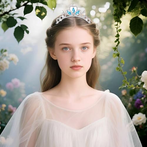Larrel Princess Crown,Crystal Tiaras for Women,Pageant Silver Tiaras Headband Rhinestone Crowns Princess Hair Accessories ...