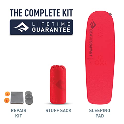 Sea to Summit Ultralight Self-Inflating Foam Sleeping Pad for Backpacking and Camping, Women's Large (72 x 23 x 1 inches)