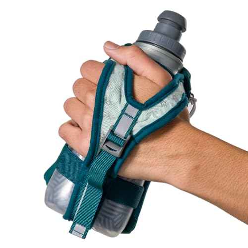 Nathan - SpeedDraw 2 12oz Ins. Flask Deep Teal/Reflective Silver OSFA