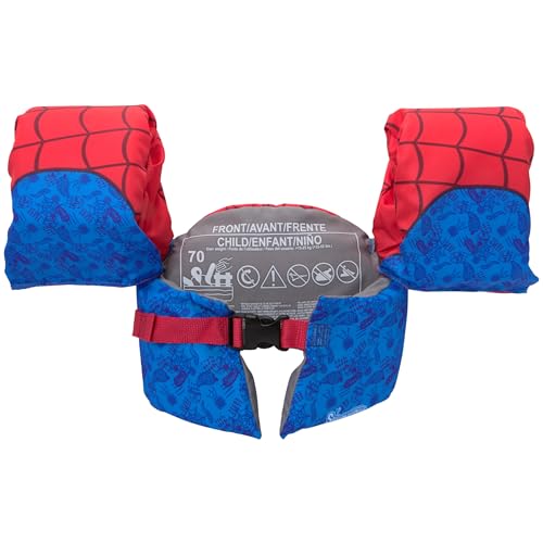 SwimWays Marvel Spidey Swim Trainer, US Coast Guard Approved Life Vest Kids Swim Vest, Arm Floaties & Life Jackets for Kid...