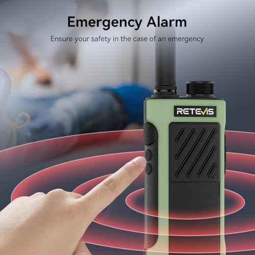 Retevis RB66P Fast Charging Two Way Radio Long Range Rechargeable,Portable FRS Two-Way Radios with Earpiece,1500mAh,Emergency Alarm,USB-C Charging,Walkie Talkies for Retail Hotel Restaurant(4 Pack)