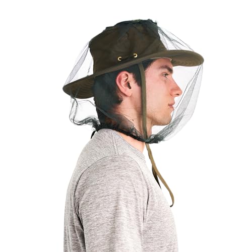 Coghlan's Mosquito Head Net: Ultra-Fine Mesh Netting Protection Against Bugs Gnats Flies Insects, for Outdoor Camping