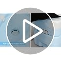 YITAHOME 5.28 Gallon Portable Toilet Camping Porta Potty with Diagonal Enlarged Bowl, Hand Sprayer and Press Flush Pump, S...