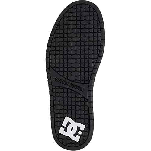 DC Men's Court Graffik Skate Shoe, White/Black/Black,12.5 M US