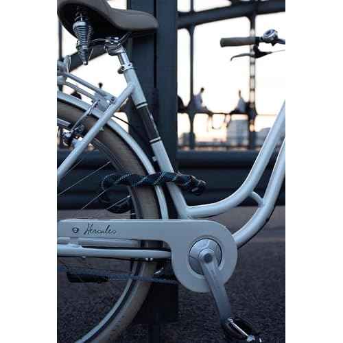 ABUS IVERA Chain 7210 Chain Lock - Bicycle Lock with Highly Flexible IvyTex Synthetic Fibre Coating Security Level 8