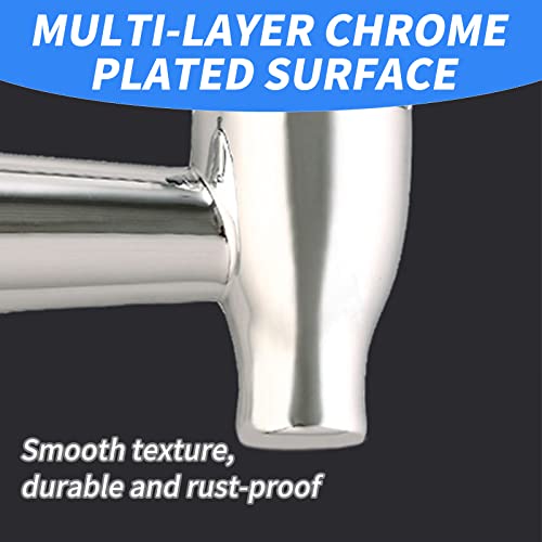 YAFIYGI 2Pack Modern Silver Plastic Beverage Dispenser Spigot, Push Style Faucet for Beverage Dispenser, Gravity Feeding, ...