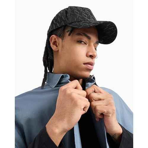 Armani Exchange Men's All Over Logo Baseball Hat