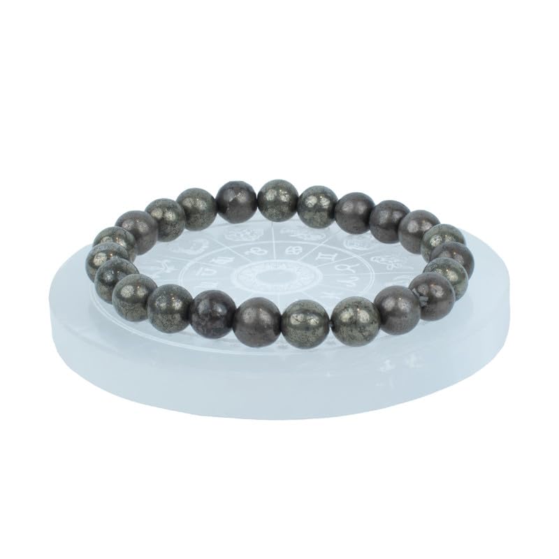 Astrotalk Pyrite Sampanta Combo | Raw Pyrite Bracelet with Selenite Plate | Attracts Success & Wealth | Bracelet for Man & Woman| Gift for Man & Woman