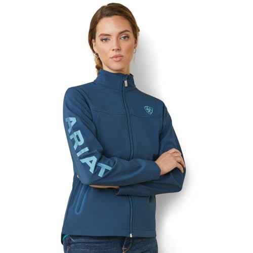 ARIAT New Team Softshell Jacket ? Women¡¯s Wind and Water Resistant Jacket