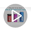 Asobu Multi Can Cooler Insulated Sleeve fits for Slim and Standard 12 Oz and 16 Oz Hard Seltzer, Soda, Beer or Energy Drin...