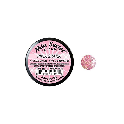 Mia Secret Professional Spark Collection Acrylic Powder 1/4 oz (Pick Your Color) (Pink Spark)