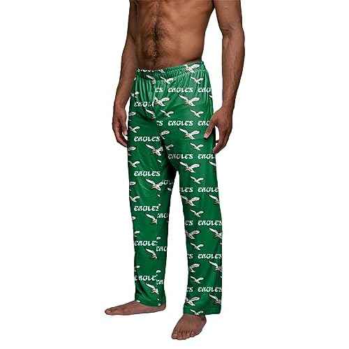 FOCO Philadelphia Eagles Men's Throwback Logo Scatter Pattern Pajama Lounge Multi Color Pants