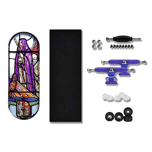 Teak Tuning Heat Transfer Graphic 34mm Fingerboard Complete - Stained Glass Edition