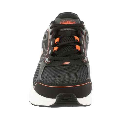 SKECHERS Men's Go Run Consistent 2.0, Black/Orange, 9 Wide