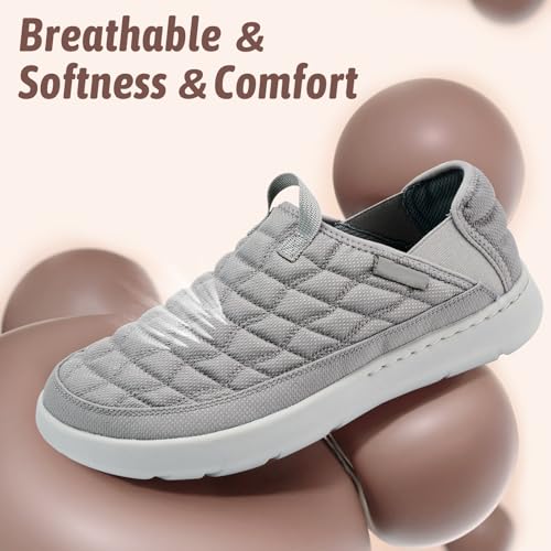 Men's Loafers Two Wear Slippers Indoor Home Lightweight Non-Slip Outdoor Garden Shoes