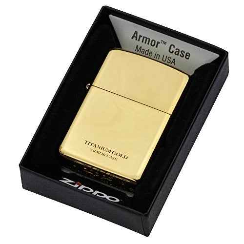 ZIPPO Lighter Armor Titanium Coating Gold 16-Gott