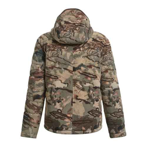 Under Armour Women's Rut Windproof Jacket | Silent Microfleece with Scent Control | Camo Jacket for Women | Sherpa Lining
