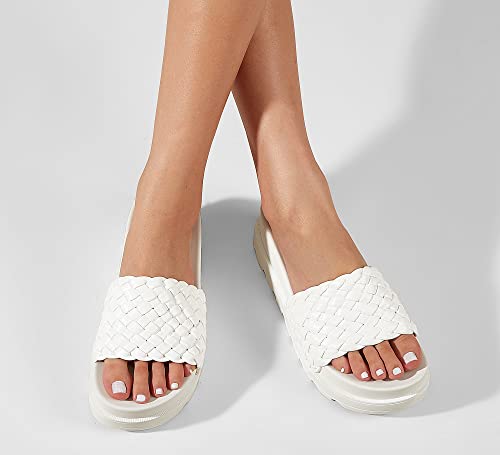 LUCKY STEP Women's Platform Sandals Braided Strap Flatform Slide Open Toe Casual Summer Beach Outdoor Wedge Woven Belt Sli...