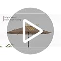 ABCCANOPY OLEFIN® 5-Year Non Fading 9FT Patio Umbrella Replacement Canopy Only (Deep Blue)