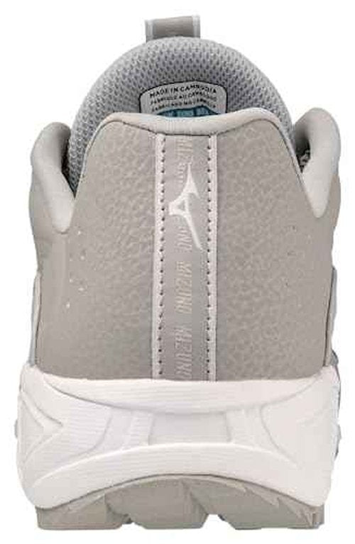 Mizuno Ambition 3 FP Low All Surface Women's Turf Shoe | Grey-White| US Womens 6