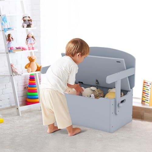 Costzon Kids Table and Chair Set, Convertible Toy Storage Bench with Built-in Handle for Kindergarten, Preschool, Kids Roo...