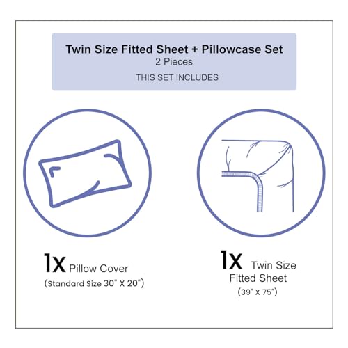 Ambesonne Saying Fitted Sheet & Pillow Sham Set, Kayak in a Mountain Lake at Night Camping Activity Lifestyle Adventure Wo...