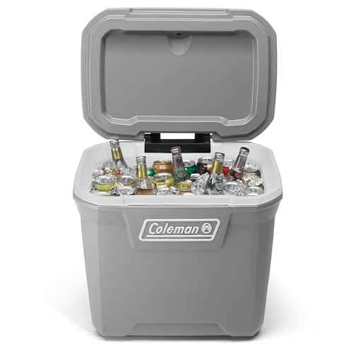 Coleman Classic Series Insulated Portable Rolling Cooler with Wheels, Leak-Resistant Outdoor Hard Cooler Keeps Ice up to 5 Days, 65-Quart