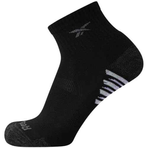 Reebok Women's Quarter Crew Socks - 12 Pack Performance Cushion Comfort Crew Socks - Athletic Socks for Women (4-10)