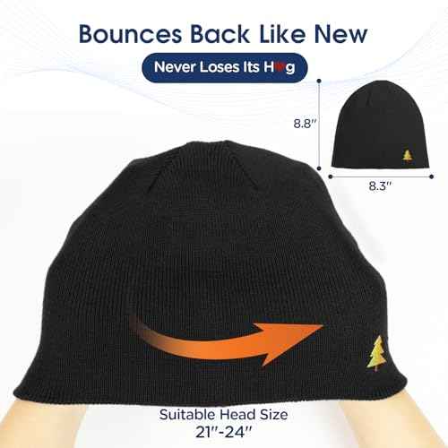 Donfri 100% Merino Wool Beanie Hats Men Women Winter Warm Hat Skull Cap Beanie Gift