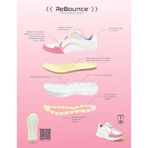 Alegria Women's Exhault ReBounce Sport Lightweight Athletic Shoe Mesh Upper